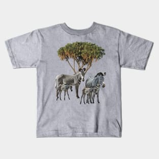 Zebras - Zebra - Doumpalm - Palm - Africa Kids T-Shirt